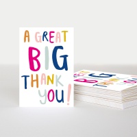 Colourful Pack of 10 Thank You Cards By Caroline Gardner